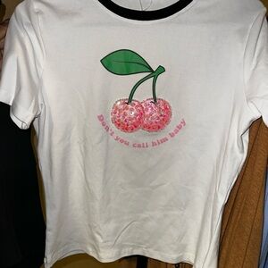 White Cherry Graphic Tee